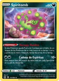 Spiritomb, Origen Perdido Nº 117 Normal