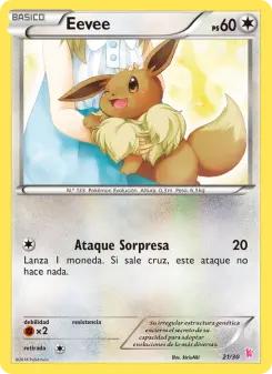 Eevee, Kit de Entrenador XY (Pikachu Enmascarada) Nº 21 Normal