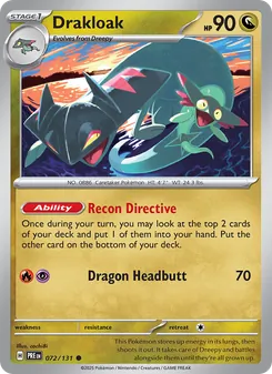 Drakloak, Prismatic Evolutions Nº 072 Normal