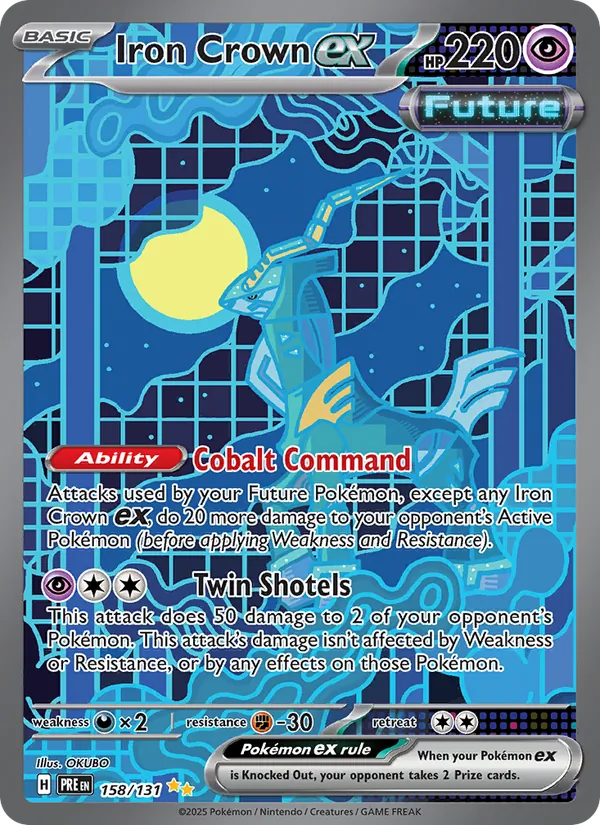 Iron Crown ex, Prismatic Evolutions Nº 158