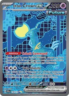 Iron Crown ex, Prismatic Evolutions No. 158 Holo