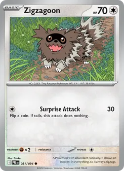 Zigzagoon, Phantasmal Flames No. 081 Normal