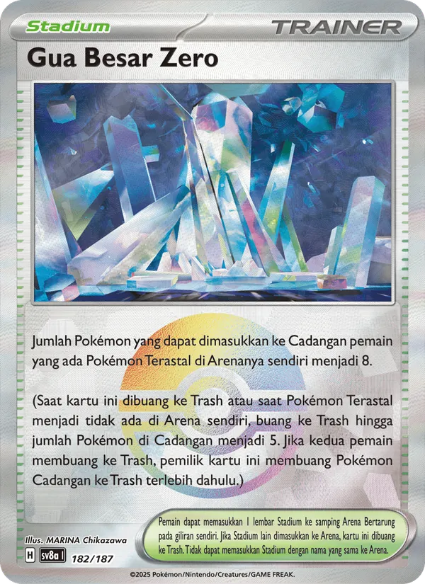 Gua Besar Zero, Festival Terastal ex No. 182