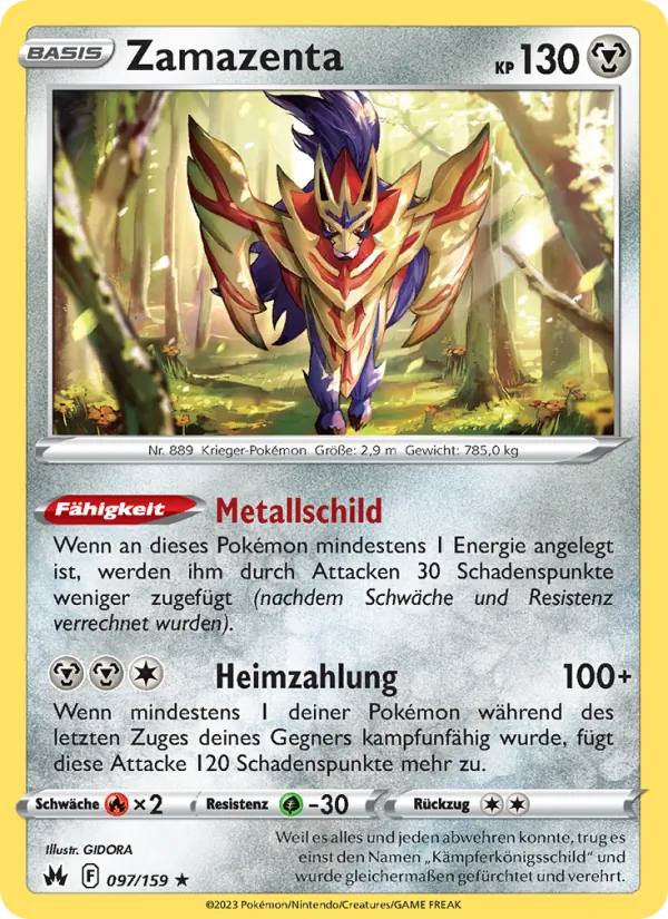 Zamazenta, Zenit der Könige No. 097