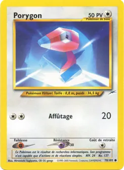 Porygon, Neo Destiny No. 78 Normal