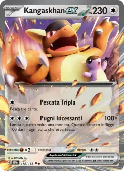 Kangaskhan-ex, 151 Nº 115 Holo