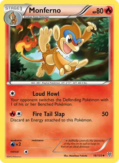 Monferno, Plasma Storm Nº 16 Normal