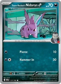 Team Rocket's Nidoran♂, Destined Rivals No. 117 Normal