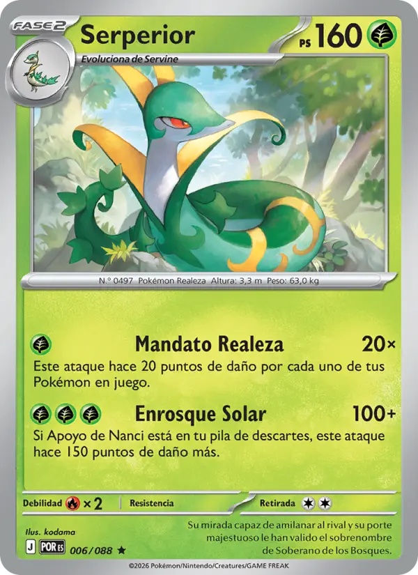 Serperior, Equilibrio Perfecto No. 006