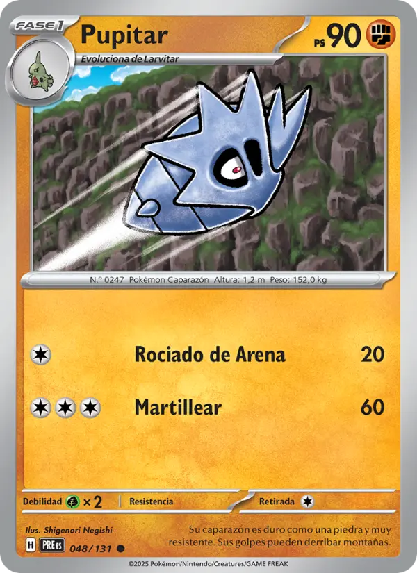 Pupitar, Evoluciones Prismáticas No. 048