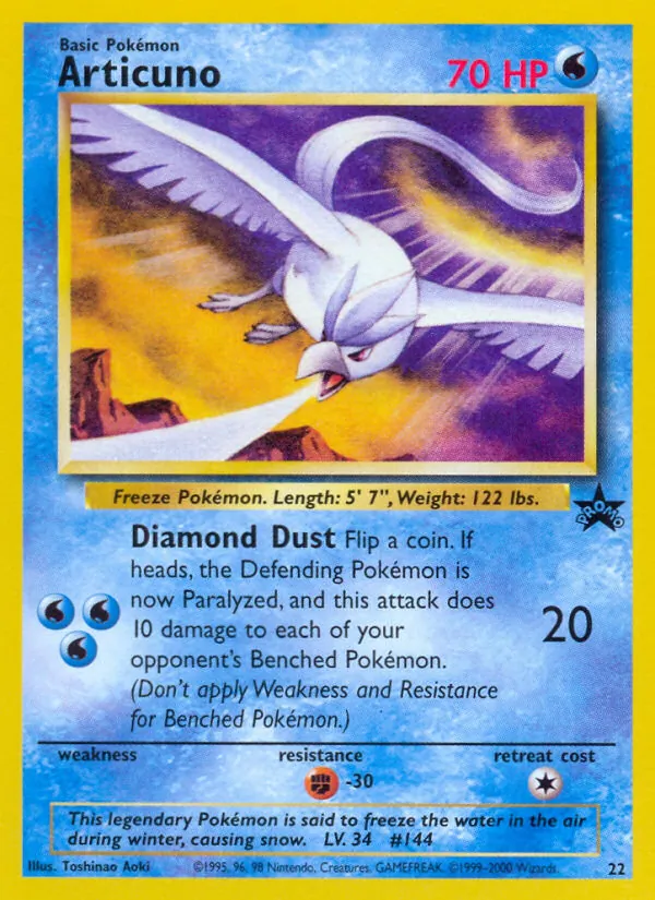 Articuno, Wizards Black Star Promos No. 22