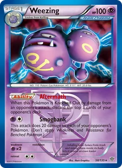 Weezing, Plasma Storm Nº 58 Normal