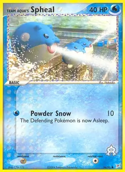 Team Aqua's Spheal, Team Magma vs Team Aqua No. 56 Normal