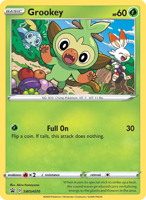 Grookey, SWSH Black Star Promos No. SWSH070