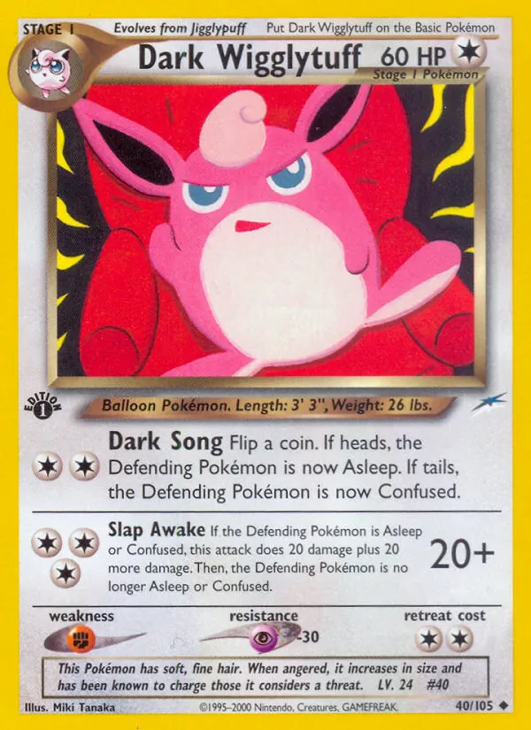 Dark Wigglytuff, Neo Destiny No. 40
