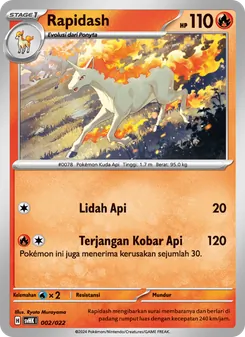 Rapidash, Koraidon ex Purba Nº 002 Normal