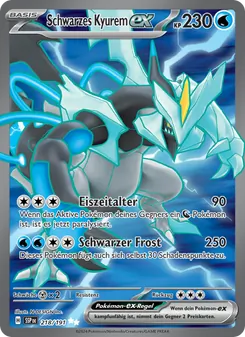 Schwarzes Kyurem-ex, Stürmische Funken No. 218 Holo