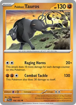 Paldean Tauros, Paldea Evolved No. 108 Normal