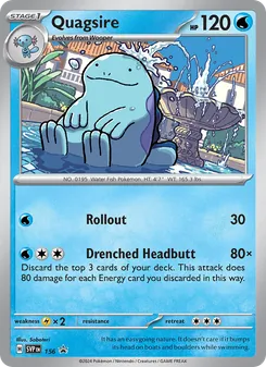 Quagsire, SVP Black Star Promos No. 156 Holo
