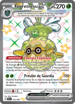 Forretress ex, Destinos de Paldea Nº 212 Holo