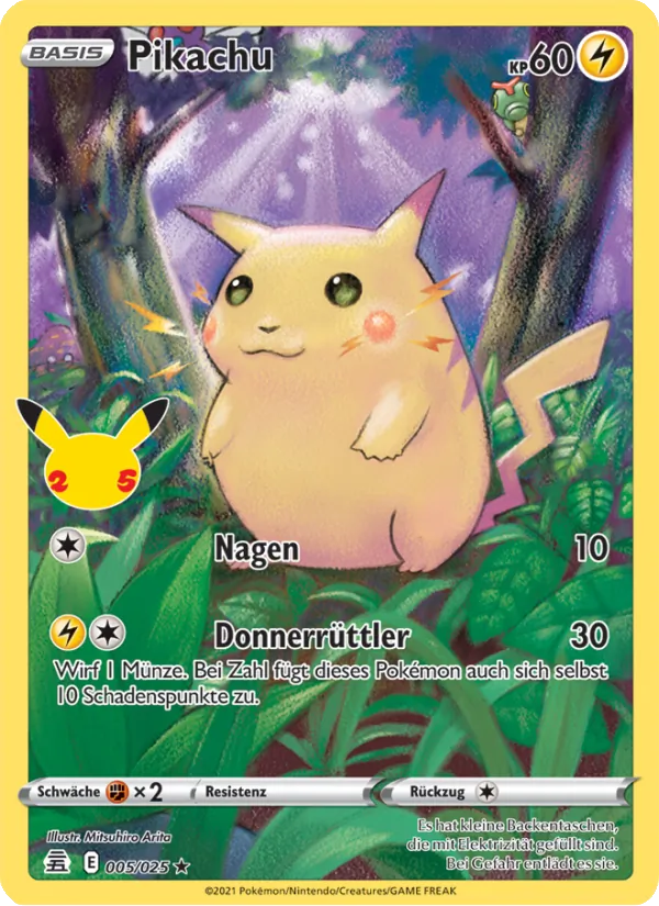 Pikachu, Celebrations Nº 5