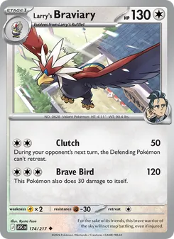 Larry's Braviary, Ascended Heroes No. 174 Normal