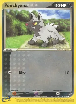 Poochyena, Ruby & Sapphire Nº 63 Normal