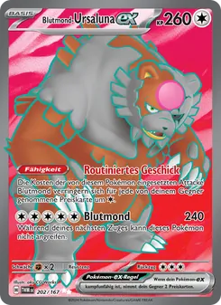 Blutmond-Ursaluna-ex, Maskerade im Zwielicht Nº 202 Holo