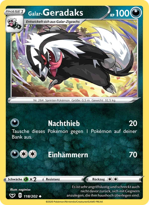 Galar-Geradaks, Schwert & Schild No. 118