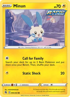 Minun, Fusion Strike No. 90 Normal