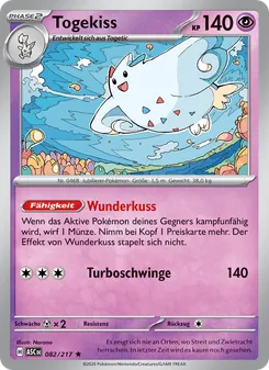 Togekiss, Erhabene Helden Nº 082 Holo