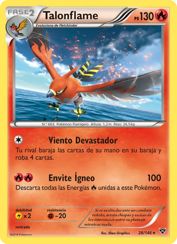Talonflame, XY Nº 28
