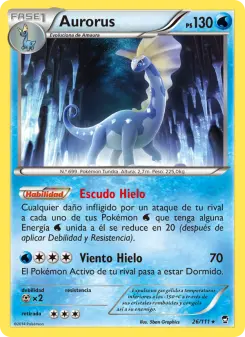 Aurorus, Puños Furiosos Nº 26 Normal