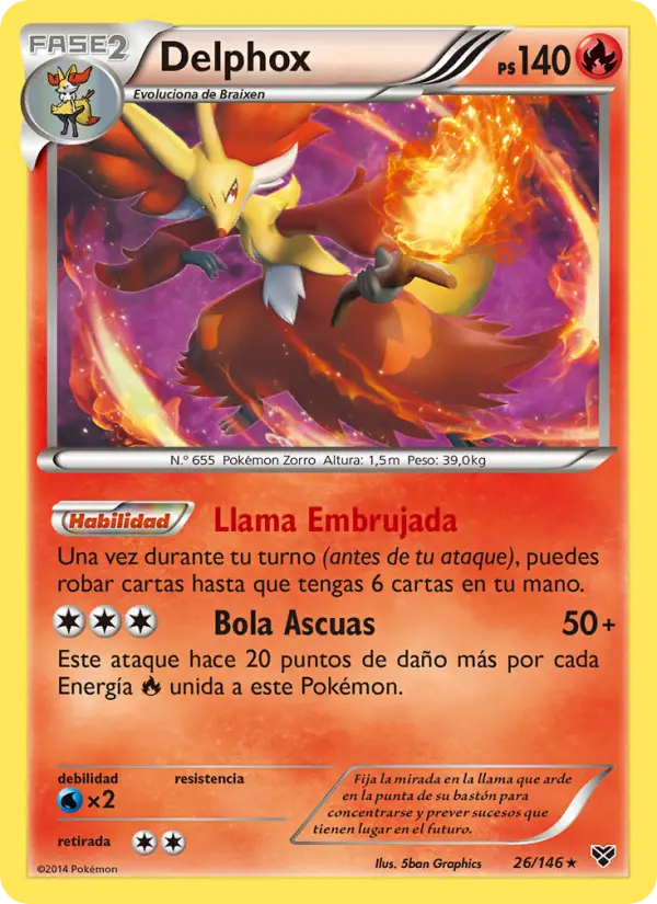 Delphox, XY Nº 26