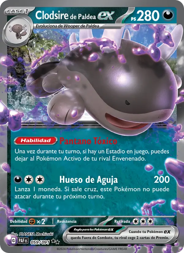 Clodsire de Paldea ex, Destinos de Paldea Nº 059