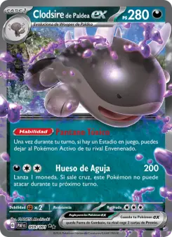 Clodsire de Paldea ex, Destinos de Paldea Nº 059 Holo