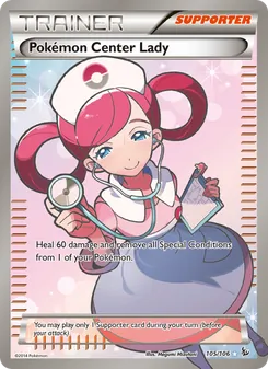 Pokémon Center Lady, Flashfire No. 105 Normal