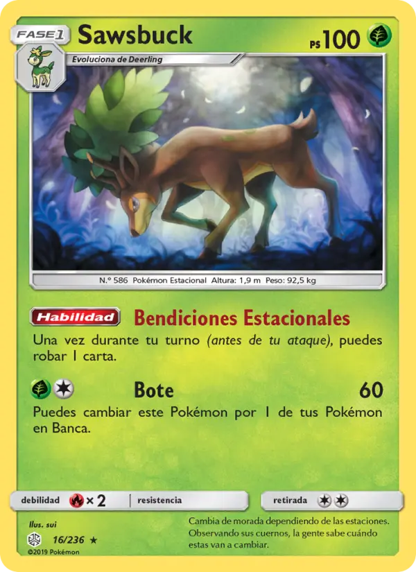 Sawsbuck, Eclipse Cósmico No. 16