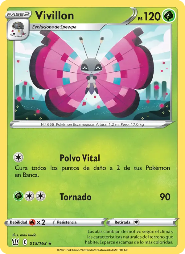 Vivillon, Estilos de Combate No. 13