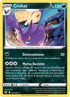 Crobat, Tempesta Argentata Nº 105 Holo