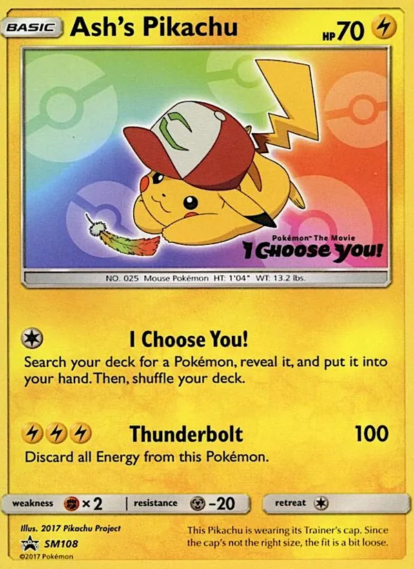 Ash's Pikachu, SM Black Star Promos No. SM108