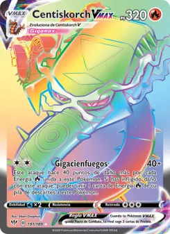 Centiskorch VMAX, Oscuridad Incandescente No. 191 Holo