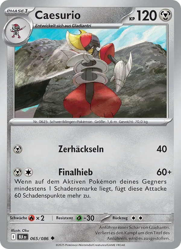 Caesurio, Schwarze Blitze Nº 065