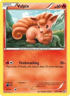 Vulpix, Legendary Treasures No. 20 Normal