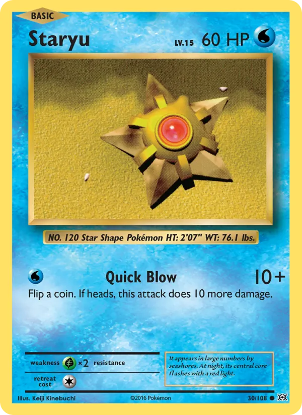 Staryu, Evolutions Nº 30