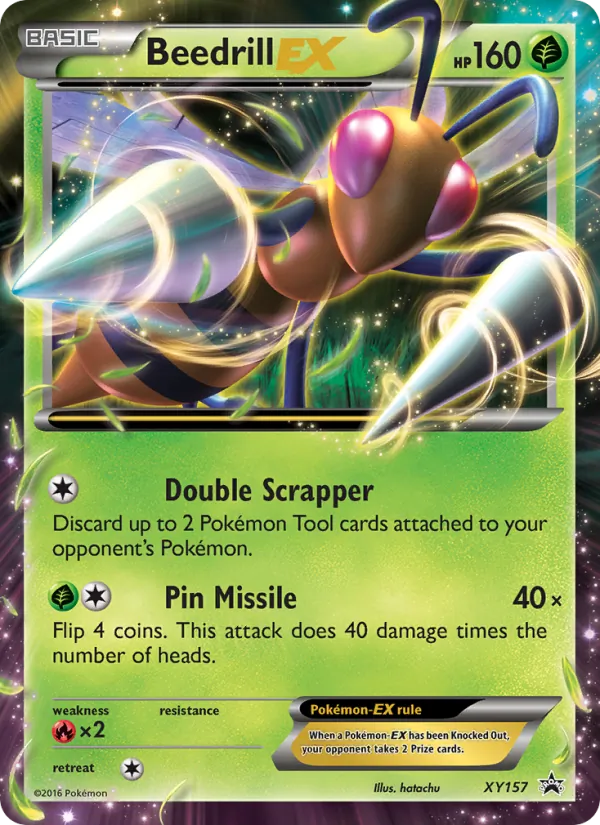 Beedrill EX, XY Black Star Promos Nº XY157