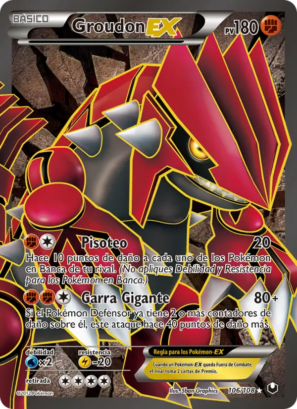 Groudon-EX, Oscuros Exploradores No. 106