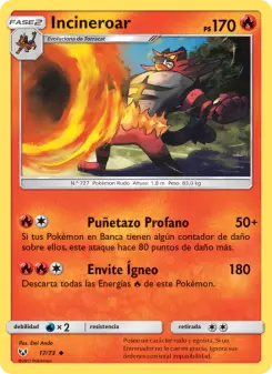 Incineroar, Leyendas Luminosas No. 17 Normal