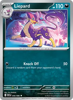 Liepard, White Flare Nº 056 Normal