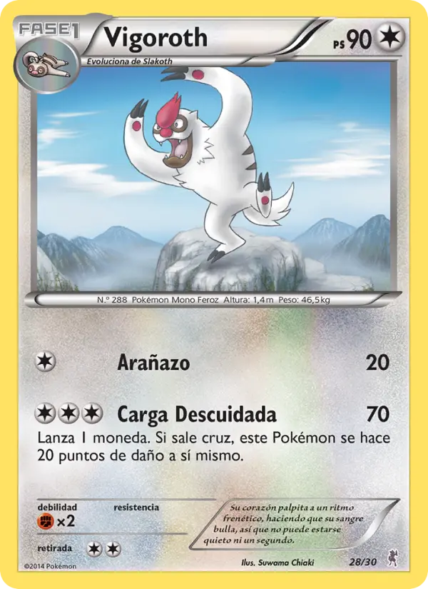 Vigoroth, Kit de Entrenador XY (Bisharp) No. 28